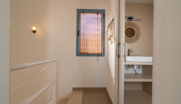 Resa Estates Ibiza sale ted koop Cala Tarida patio townhouse first floor.JPG